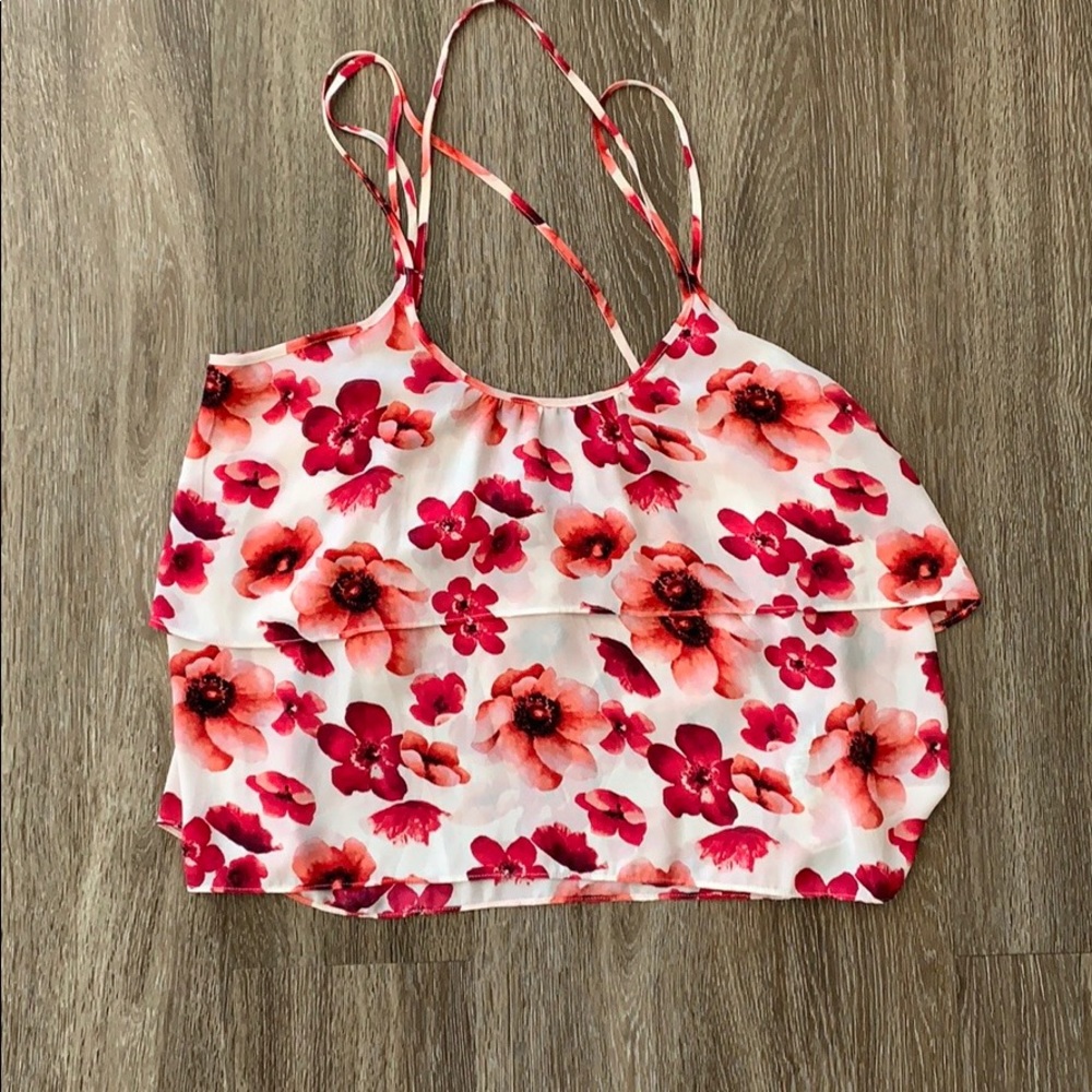 Floral Tank, size small
